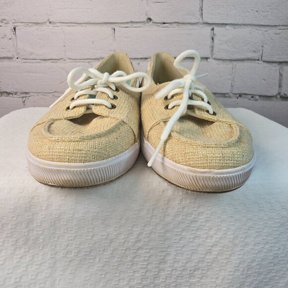 WOMENS KEDS BOAT SHOES LOAFERS TAN GOLD METALLIC LIKE NEW SIZE 8 - Picture 10 of 10